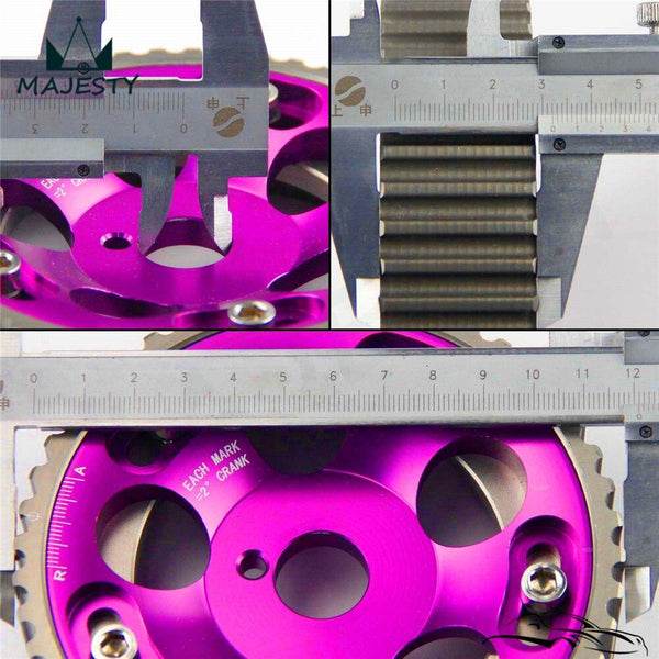 Planet Gates 2PCS Adjustable Cam Gears Pulley Timing Gear for T*OYOTA Supra 1JZ 2JZ