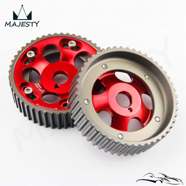 Planet Gates 2PCS Adjustable Cam Gears Pulley Timing Gear for T*OYOTA Supra 1JZ 2JZ
