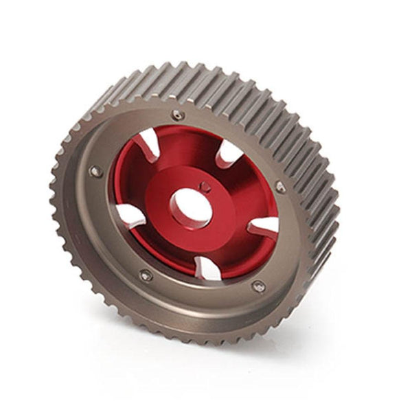 Planet Gates 2Pcs Adjustable Cam Gears Pulley Timing Gear for Toyota For Supra 1JZ 2JZ,TE IN & EX (Red,Blue) EP-CG1JZ