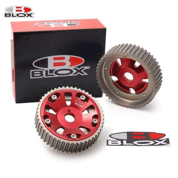 Planet Gates 2Pcs Adjustable Cam Gears Pulley Timing Gear for Toyota For Supra 1JZ 2JZ,TE IN & EX (Red,Blue) EP-CG1JZ