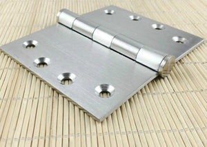 2PCS AIBOLI  4" Ball Bearing Flush Hinges Stainless Steel Widening  Door Hinges with Screws Door Hinge for fire-proof door