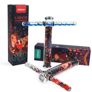 Planet Gates 2PCS ALL Kaleidoscope Classic Toys Quicksand Glitter Wand Kaleidoscope Baby Toy Funny Light Shadow Science Educational Toys For Children