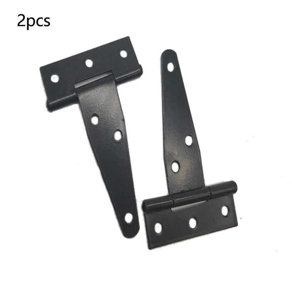 2pcs/bag Replacement Heavy Duty Door Home Room Garage Connection Metal Practical Hinge Tool Shed Zinc Coating T Type