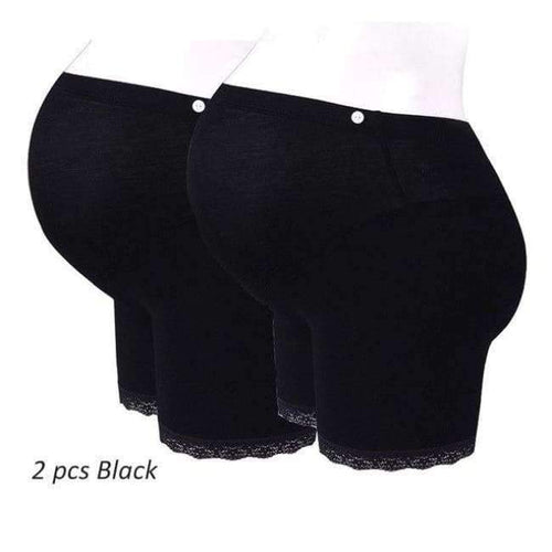 Planet Gates 2pcs Black Maternity panties High Waist Security pants prevent wardrobe malfunction Belly care intimates Pregnant underwear Safety pants
