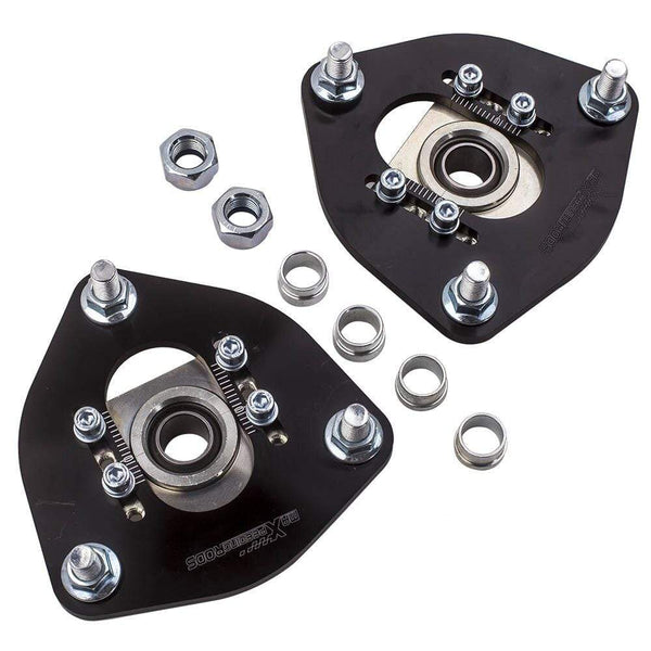 Planet Gates 2pcs Camber Plates for Nissan S13 S14 180SX 200SX 240SX Silva Front Coilover 1 pair