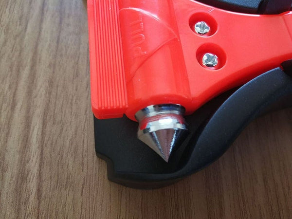 Planet Gates 2PCS Car emergency Safety Hammer Life Saving Escape Emergency Hammer Seat Belt Cutter Window Glass Breaker Car Rescue Red Hammer