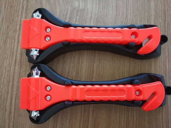Planet Gates 2PCS Car emergency Safety Hammer Life Saving Escape Emergency Hammer Seat Belt Cutter Window Glass Breaker Car Rescue Red Hammer