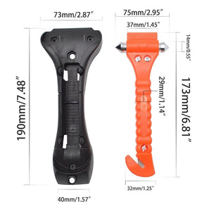 Planet Gates 2PCS Car emergency Safety Hammer Life Saving Escape Emergency Hammer Seat Belt Cutter Window Glass Breaker Car Rescue Red Hammer