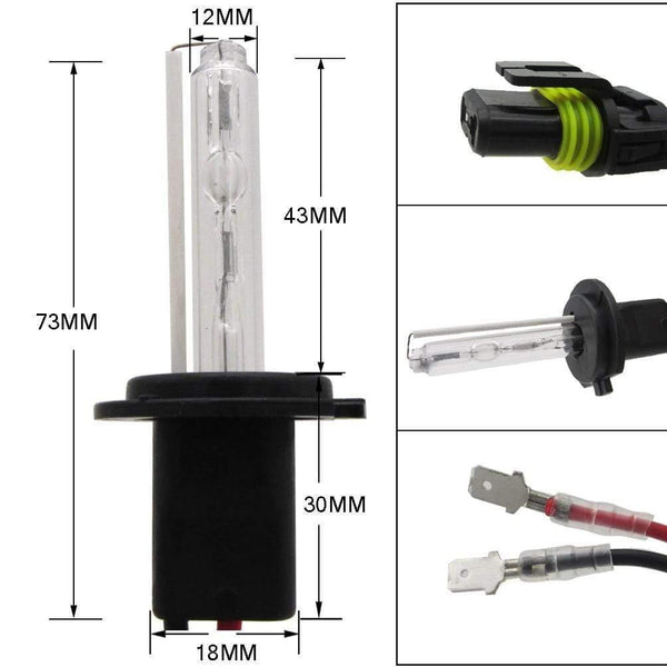 Planet Gates 2pcs Car H7 00000 HID Headlight Light Bulb Ballast 6000K/8000K/10000K/12000K Conversion Kit 55W Auto 00000 Headlight 9~16V