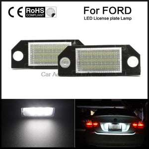 Planet Gates 2pcs Car LED License Number Plate Light Lamp  White Light for Ford Focus 2 C-Max