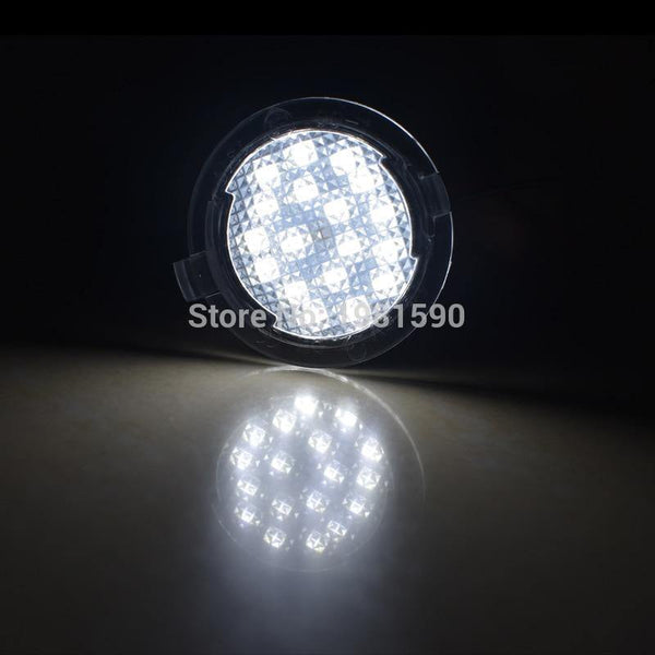 Planet Gates 2PCS Car LED puddle light for Ford Edge Mondeo MK5 Fusion Flex Explorer Taurus Mustang F150 car under mirror lamps