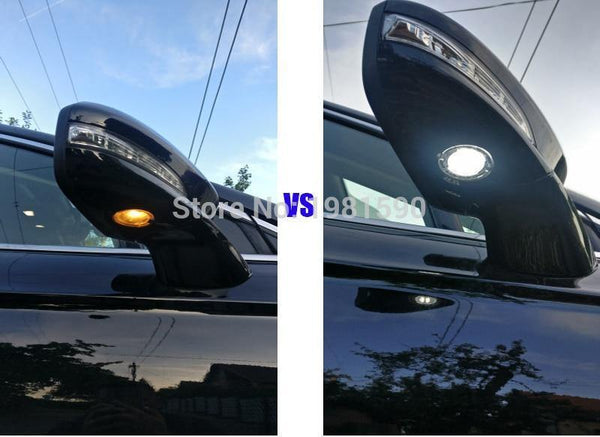 Planet Gates 2PCS Car LED puddle light for Ford Edge Mondeo MK5 Fusion Flex Explorer Taurus Mustang F150 car under mirror lamps