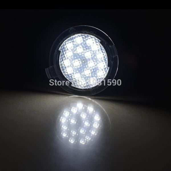 Planet Gates 2PCS Car LED puddle light for Ford Edge Mondeo MK5 Fusion Flex Explorer Taurus Mustang F150 car under mirror lamps