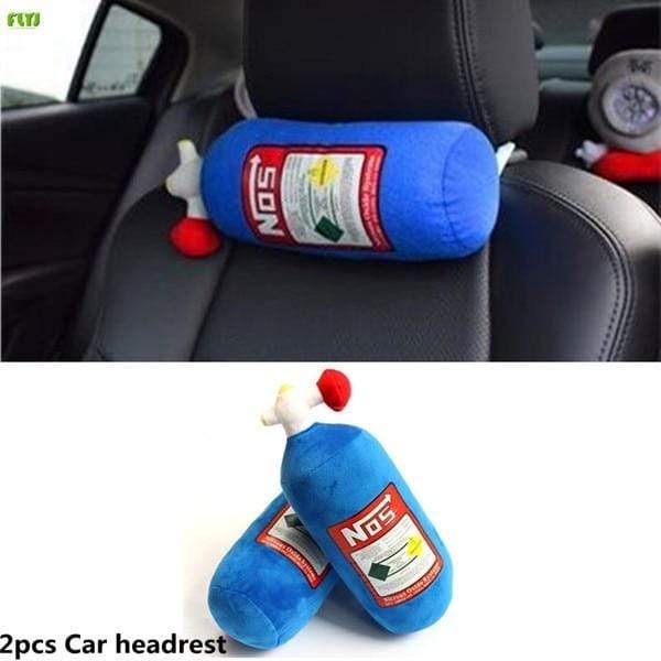 Planet Gates 2pcs Car seat headrest nos car neck pillow cushion neck pillow smart fortwo headrest turbo neck seat leon reposacabezas