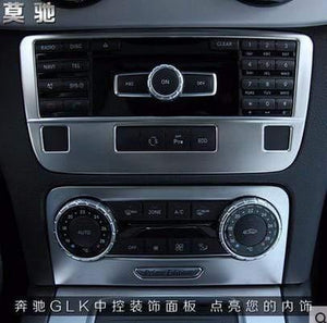 Planet Gates 2pcs Car Styling Car CD Panel Sticker Air Conditioning Switch Panel Cover Trim For 2013-2015 Mercedes Benz GLK Vehicle Deco Part