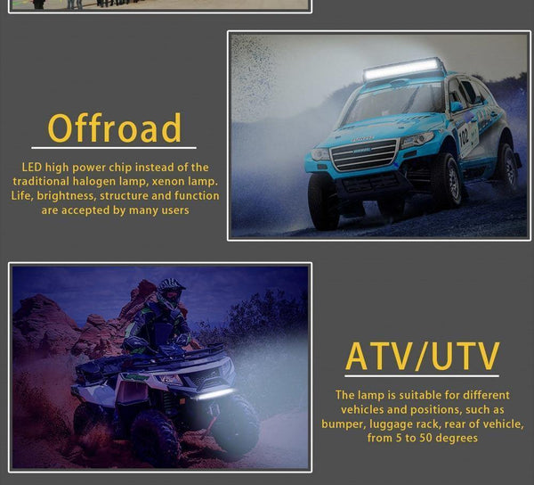 Planet Gates 2PCS / China 4 inch LED Bar LED Work Light Bar for Driving Offroad Boat Car Tractor Truck 4x4 SUV ATV 12V 24V Rated 60W Actual 15W