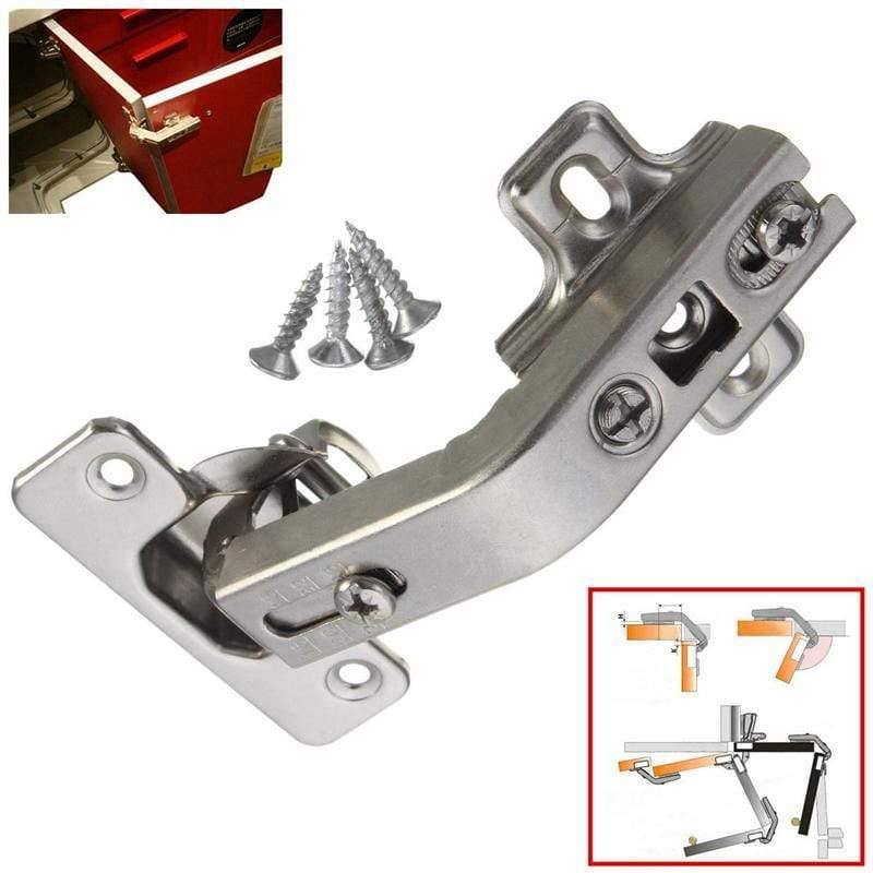 2pcs Corner Kitchen Cabinet Door Hinges Combination 135degree Plate Screws Set closet doors, closets, connection of TV cabinets