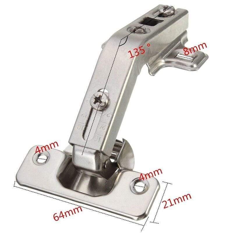 2pcs Corner Kitchen Cabinet Door Hinges Combination 135degree Plate Screws Set closet doors, closets, connection of TV cabinets
