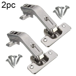 2pcs Corner Kitchen Cabinet Door Hinges Combination 135degree Plate Screws Set closet doors, closets, connection of TV cabinets