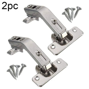 2pcs Corner Kitchen Cabinet Door Hinges Combination 135degree Plate Screws Set closet doors, closets, connection of TV cabinets