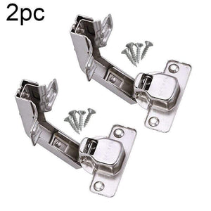 2pcs Corner Kitchen Cabinet Door Hinges Combination 135degree Plate Screws Set closet doors, closets, connection of TV cabinets