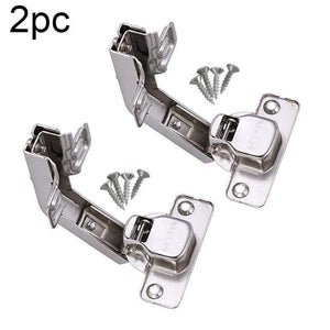 2pcs Corner Kitchen Cabinet Door Hinges Combination 135degree Plate Screws Set closet doors, closets, connection of TV cabinets