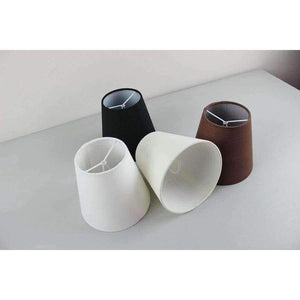 Planet Gates 2PCS DIY 14cm/5.51inch White Black Brown off white color Lampshades for lamp, Clip on