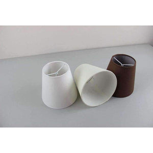 Planet Gates 2PCS DIY 14cm/5.51inch White Black Brown off white color Lampshades for lamp, Clip on