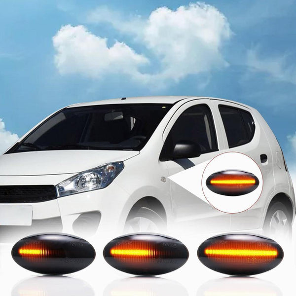 Planet Gates 2pcs Dynamic LED Side Marker Turn Signal Lights Indicator Amber Repeater Car Lights For Suzuki Swift Jimmy Vitara SX4 Alto