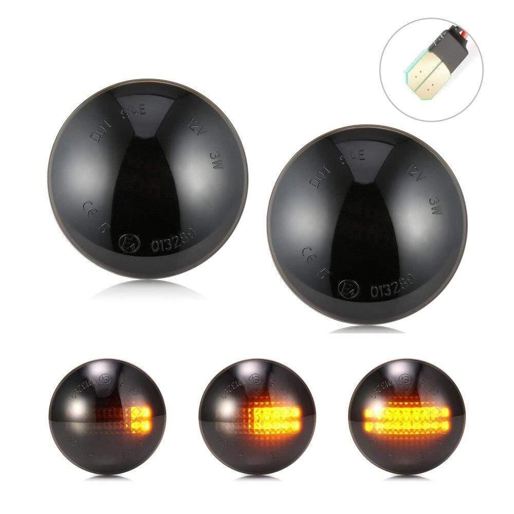 Planet Gates 2pcs Dynamic LED Turn Signal Light Side Repeater Indicator Light Side Marker Lights For Land Rover Range Rover L322 2002-2012