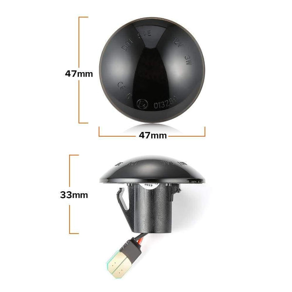 Planet Gates 2pcs Dynamic LED Turn Signal Light Side Repeater Indicator Light Side Marker Lights For Land Rover Range Rover L322 2002-2012