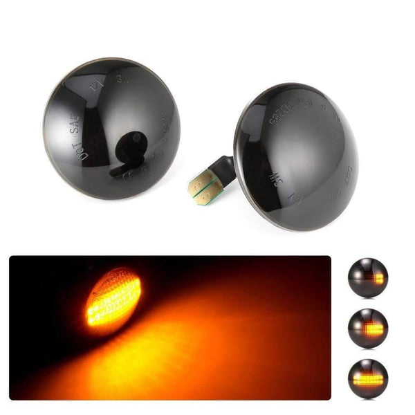 Planet Gates 2pcs Dynamic LED Turn Signal Light Side Repeater Indicator Light Side Marker Lights For Land Rover Range Rover L322 2002-2012