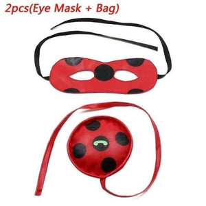 Planet Gates 2pcs(EyeMask add Bag / S Fantasia Spandex Ladybug Miraculous Costumes kids Adult cosplay party bag girls children lady bug Zentai Suit halloween costume