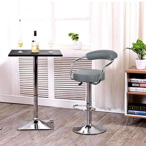 Planet Gates 2pcs Fashion Adjustable Gas Lift Bar Stools Bar Chairs Modern PU Leather Hollow Backrest Kitchen Home Bar Furniture Chair HWC