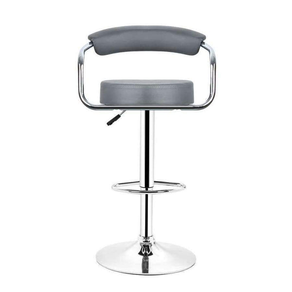 Planet Gates 2pcs Fashion Adjustable Gas Lift Bar Stools Bar Chairs Modern PU Leather Hollow Backrest Kitchen Home Bar Furniture Chair HWC