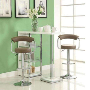 Planet Gates 2pcs Fashion Adjustable Gas Lift Bar Stools Bar Chairs Modern PU Leather Hollow Backrest Kitchen Home Bar Furniture Chair HWC