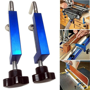 2PCS Fence Clamp Retaining Clip Durable Fixtures Woodworking Pressure Feeder Fixing DIY Professional Accessories Practical