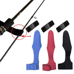 Planet Gates 2pcs Fishing Rod Covers Pole Glove Clothes Protector+Tie Wrapping Band Belt Fishing Accessories Fishing Tackle