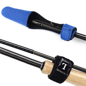 Planet Gates 2pcs Fishing Rod Covers Pole Glove Clothes Protector+Tie Wrapping Band Belt Fishing Accessories Fishing Tackle