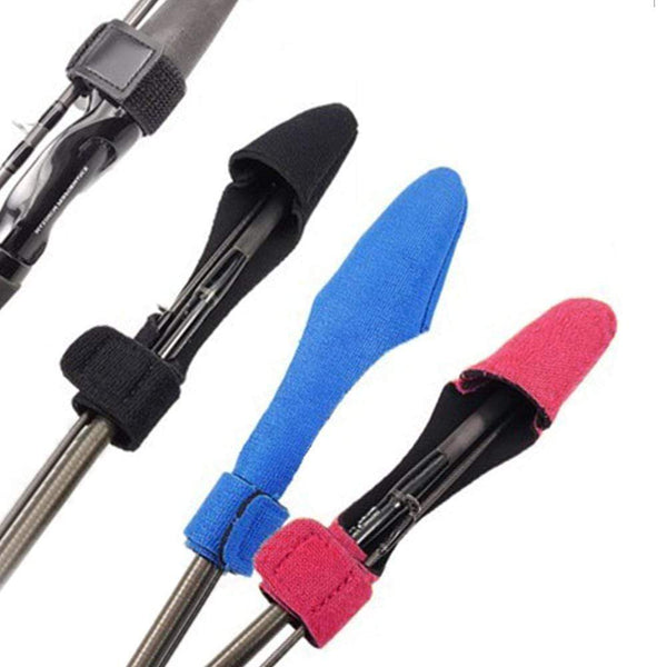 Planet Gates 2pcs Fishing Rod Covers Pole Glove Clothes Protector+Tie Wrapping Band Belt Fishing Accessories Fishing Tackle