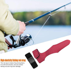 Planet Gates 2pcs Fishing Rod Covers Pole Glove Clothes Protector+Tie Wrapping Band Belt Fishing Accessories Fishing Tackle
