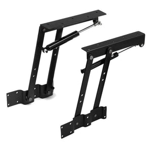 2pcs Folding Spring Tea Table Hinge Furniture Lift Up Top Mechanism Hardware Lifting Rack Shelf For Coffee ComputerTable