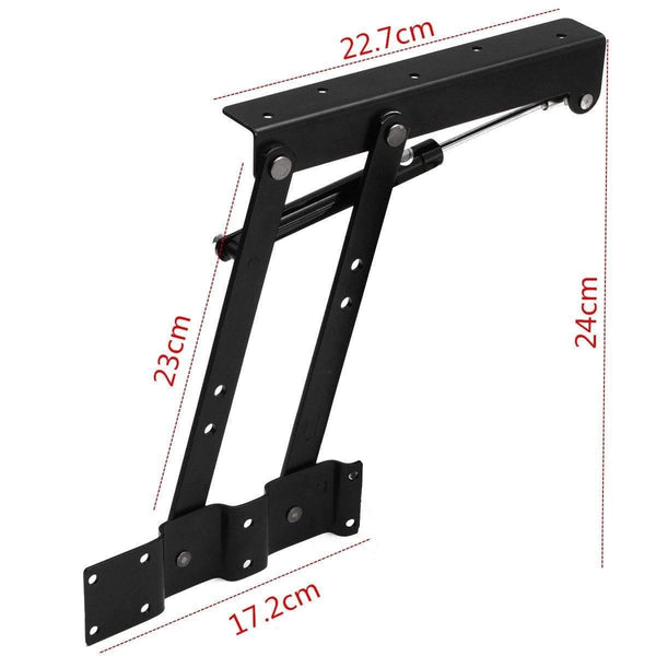 2pcs Folding Spring Tea Table Hinge Furniture Lift Up Top Mechanism Hardware Lifting Rack Shelf For Coffee ComputerTable