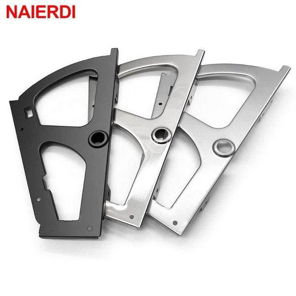 2PCS Furniture Hinges Shoes Drawer Cabinet Hinge Rack Metal Accessories Stainless Steel Foldable Self Fitting Hardware