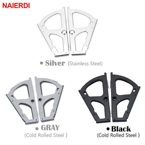 2PCS Furniture Hinges Shoes Drawer Cabinet Hinge Rack Metal Accessories Stainless Steel Foldable Self Fitting Hardware