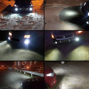 Planet Gates 2Pcs H1 LED Bulb Super Bright 12 3535SMD Car Fog Lights Blub for Auto 12V 24V 6000K White Driving Day Running Lamp Auto