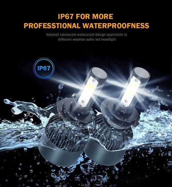 Planet Gates 2PCS H4 H7 Car Headlight 100W 10000LM H11 H1 9006 LED Headlamp Kit High Low Beam Bulbs 6500K  for Led 12V 24V Auto Lamps