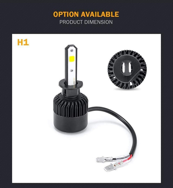 Planet Gates 2PCS H4 H7 Car Headlight 100W 10000LM H11 H1 9006 LED Headlamp Kit High Low Beam Bulbs 6500K  for Led 12V 24V Auto Lamps