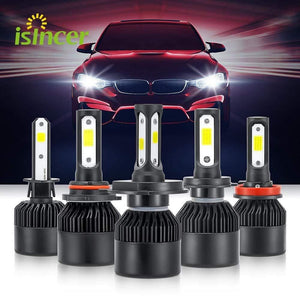Planet Gates 2PCS H4 H7 Car Headlight 100W 10000LM H11 H1 9006 LED Headlamp Kit High Low Beam Bulbs 6500K  for Led 12V 24V Auto Lamps