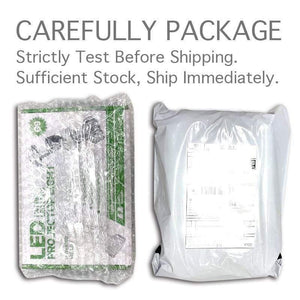 Planet Gates 2pcs H4 LED hi-lo mini projector lens headlight for car clear beam pattern 12V 5500k no astigmatic problem lifetime warranty